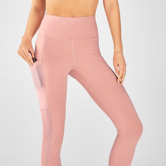 FABLETICS NWT PINK/NUDE HIGH RISE LEGGINGS!! - Picture 10 of 13